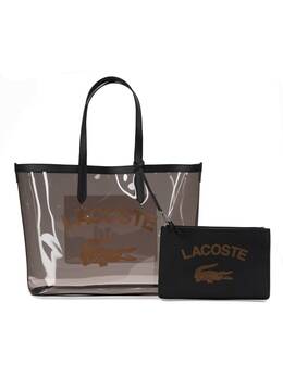 Сумка-шоппер Core Essentials Anna длиной 39 см из прозрачного черного горностая Lacoste 6790982 | transparent noir ermine