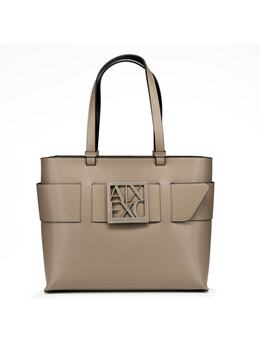 Сумка-шоппер Susie 30 см из коричневого баса Armani Exchange 6627727 | brown bass