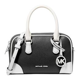 Сумка через плечо из натуральной и искусственной кожи, женская сумка black & white Michael Kors, Set (Bag+Dust Bag) 35s5s7oc0t-black