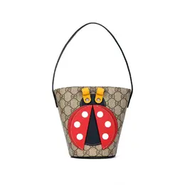 Gucci Детская холщовая сумка-ведро Эбони Красный 666277-20qbn-8320