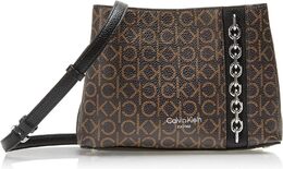 Сумка через плечо Calvin Klein Adeline с тремя отделениями, Brown/Khaki/Black b0cx1y47n2 | brown/khaki/black