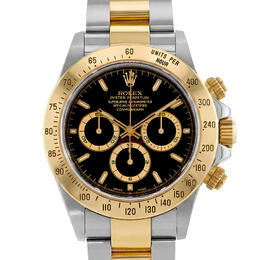 Pre-owned Rolex Cosmograph Daytona Chronograph Automatic Black Dial Mens Watch 16523 bkso