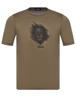 ZILLI: Зелёная футболка 