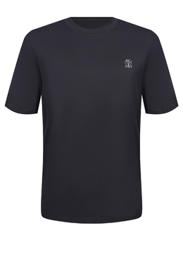 BRUNELLO CUCINELLI: Чёрная футболка 