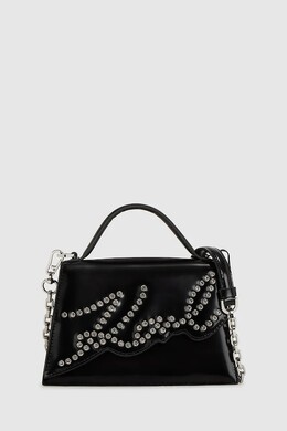 Кожаная сумка K/SIGNATURE Karl Lagerfeld, черный 9bya-tod2bj_99x | czarny