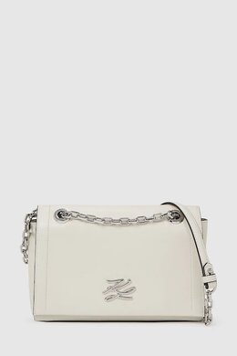 Кожаная сумка K/AUTOGRAPH Karl Lagerfeld, бежевый 9bya-tod2bo_01x | beżowy