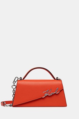 Кожаная сумка K/SIGNATURE Karl Lagerfeld, оранжевый ppya-tod0j0_23x | pomarańczowy