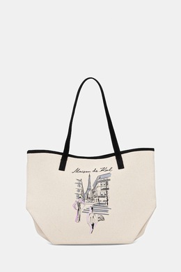 Хлопковая сумка K/SKETCH Karl Lagerfeld, бежевый 9bya-tod2cb_01x | beżowy