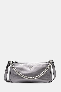Кожаная сумка Pinko, серебряный 9bya-tod0j7_slv | srebrny