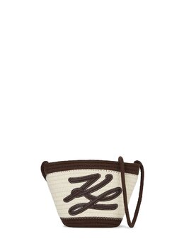 Пляжная сумка Karl Lagerfeld, Chocolate/Off White 28968029 | chocolate/off white
