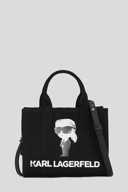 Хлопковая сумка IKON SQUARE Karl Lagerfeld, черный 99kk-tod0z6_99x | czarny