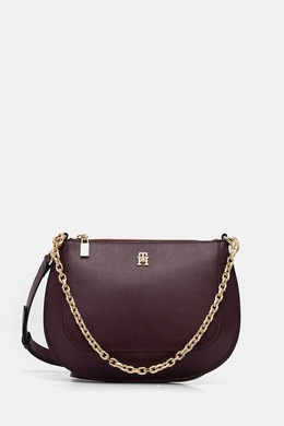 Кожаная сумка Tommy Hilfiger, бордовый ppy2-tod067_93x | bordowy