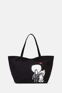 Хлопковая сумка IKON Karl Lagerfeld, черный ppy2-tod09f_99x | czarny