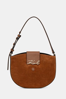 Замшевая сумка K/SIGNATURE Karl Lagerfeld, коричневый ppy2-tod08o_88x | brązowy