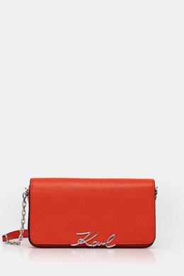 Кожаная сумка K/SIGNATURE Karl Lagerfeld, оранжевый ppy2-tod08n_23x | pomarańczowy