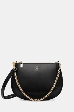 Кожаная сумка Tommy Hilfiger, черный ppy2-tod067_99x | czarny