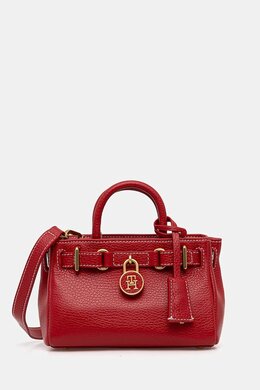 Кожаная сумка Tommy Hilfiger, красный ppy2-tod06d_33x | czerwony