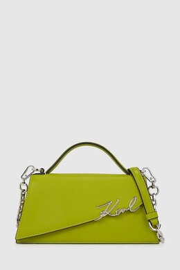 Кожаная сумка K/SIGNATURE Karl Lagerfeld, зеленый ppya-tod0j0_71x | zielony