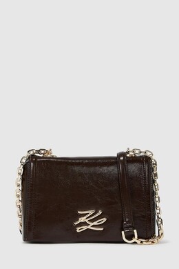 Кожаная сумка K/AUTOGRAPH Karl Lagerfeld, бордовый 9bya-tod2bu_93x | bordowy