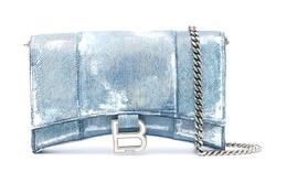 Balenciaga Сумка-песочница из голубой овчины 6560502104w9064