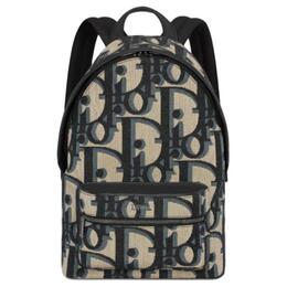 Christian Dior Детский рюкзак из жаккардовой ткани бежево-голубой m1525rbtl-m928