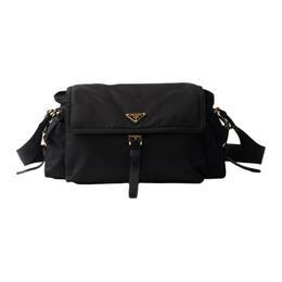 Re Nylon Recycled Nylon Messenger Bag, Shoulder Bag Large Women's Black Prada, Set (Bag+Dust Bag) 1bd391_rdln_f0002