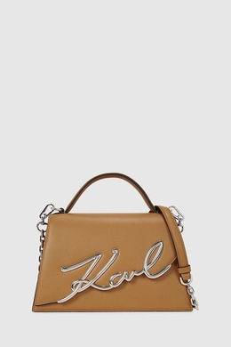 Кожаная сумка K/SIGNATURE Karl Lagerfeld, коричневый 99kk-tod0nm_88x | brązowy