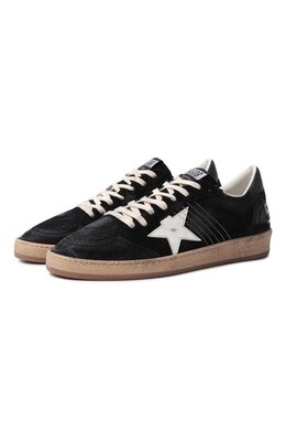Golden Goose Deluxe Brand: Чёрные кеды  Ball Star