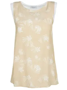 GRAN  SASSO: Топ с абстрактным принтом 