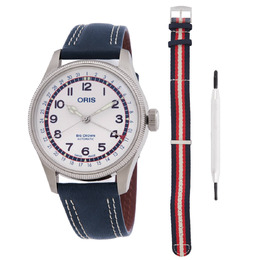 Oris Big Crown Hank Aaron Limited Edition Automatic White Dial Watch 01 754 7785 4081-Set