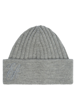 EMPORIO ARMANI: Серая шапка 