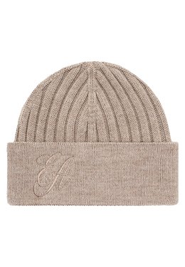 EMPORIO ARMANI: Бежевая шапка 