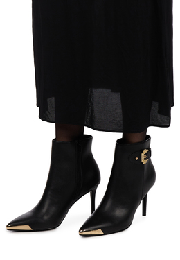 VERSACE JEANS COUTURE: Чёрные ботинки 