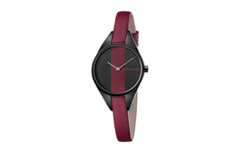 Часы CK/ Quartz Movement, кожаный ремешок, 29 мм, разноцветный циферблат, женские Calvin Klein k8p237u1