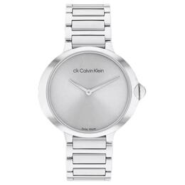 Calvin Klein Женские часы Eternal Collection кварцевый механизм стальной браслет 36,5 мм серебристый циферблат 25000046