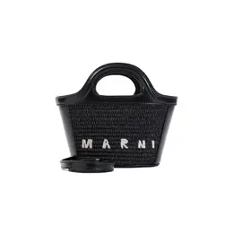 Marni-Logo-Embroidered Straw Bag-Donna 53196434637140