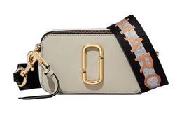 Сумка через плечо Snapshot Cow Leather, маленькая женская кроссбоди Ecru Marc Jacobs, Set (Bag+Dust Bag) m0014146-089