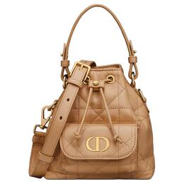 Christian Dior Женская сумка Caro Lambskin One Shoulder коричневая s5250unoz-m34u