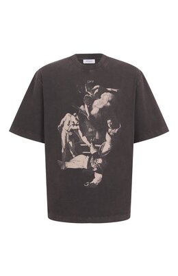 Off-White: Хлопковая футболка 