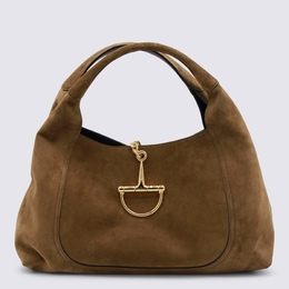 Gucci Brown Suede Softbit Tote 837466_aaflb2118