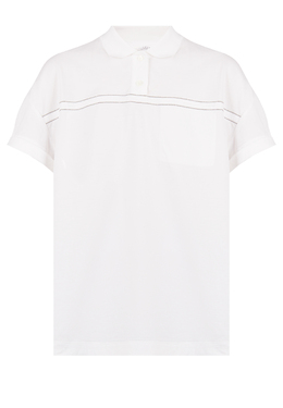 BRUNELLO CUCINELLI: Белая футболка 