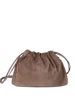 Brunello Cucinelli-Leather Shoulder Bag-Donna 53201026122068