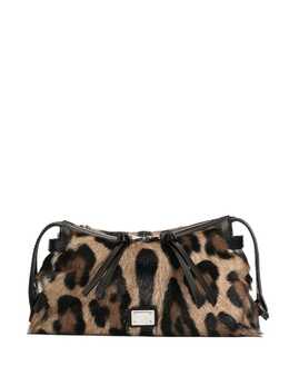 Dolce & Gabbana-Mini Tote Bag Vittoria Con Stampa Leopardata-Donna 53201955782996