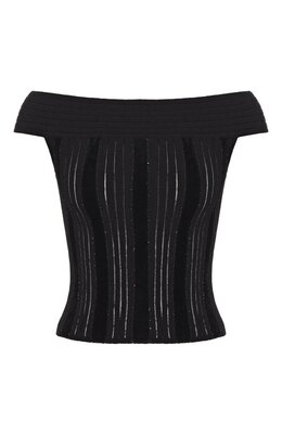 Balmain: Топ из вискозы 