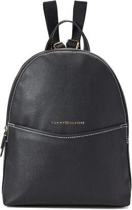 Рюкзак Tommy Hilfiger Whitney II Medium Dome Pebble PVC, черный, один размер, Black b0d457bq9k | black
