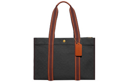 Футболка из жаккардовой ткани с однорукавным кроем Сумка через плечо Tubas Женская черная Coach c8633-b4m2