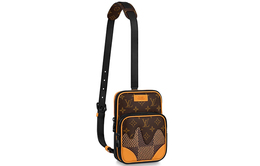 Коллаборация NIGO Сумка-слинг через плечо из коровьей кожи с покрытым холстом мужская коричневая Louis Vuitton n40379