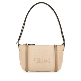 Chloe Sand Canvas Carry Shoulder Bag ch25up566o65 26y