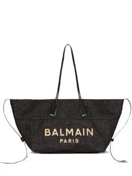 Balmain-Track Rafia Tote-Donna 53203813990740