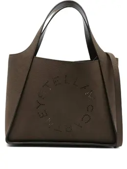 Stella McCartney-Borsa Tote Con Logo Traforato-Donna 53204341686612